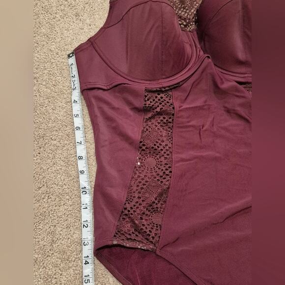 Adore Me | NWT | Burgundy/Purple | One Piece Swimsuit |  Size XXL - 42DD - Picture 9 of 13